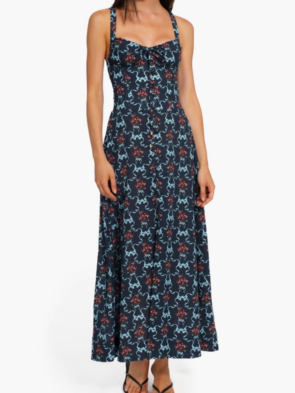 Carola Cherish Cotton Maxi Sundress Agua Bendita